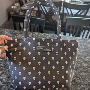 Betsey Johnson Skull Lunch tote